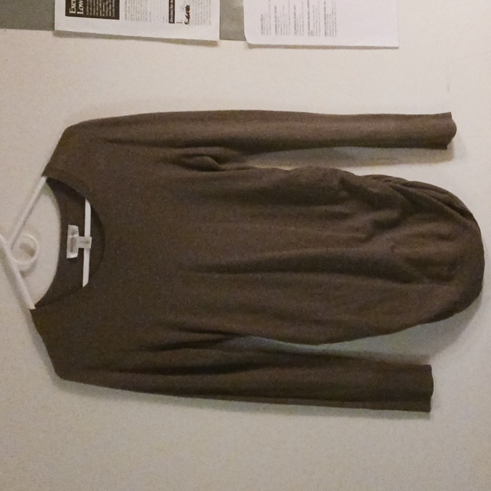 Olive green long sleeve maternity sweater